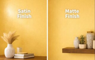 satin paint vs. matte paint